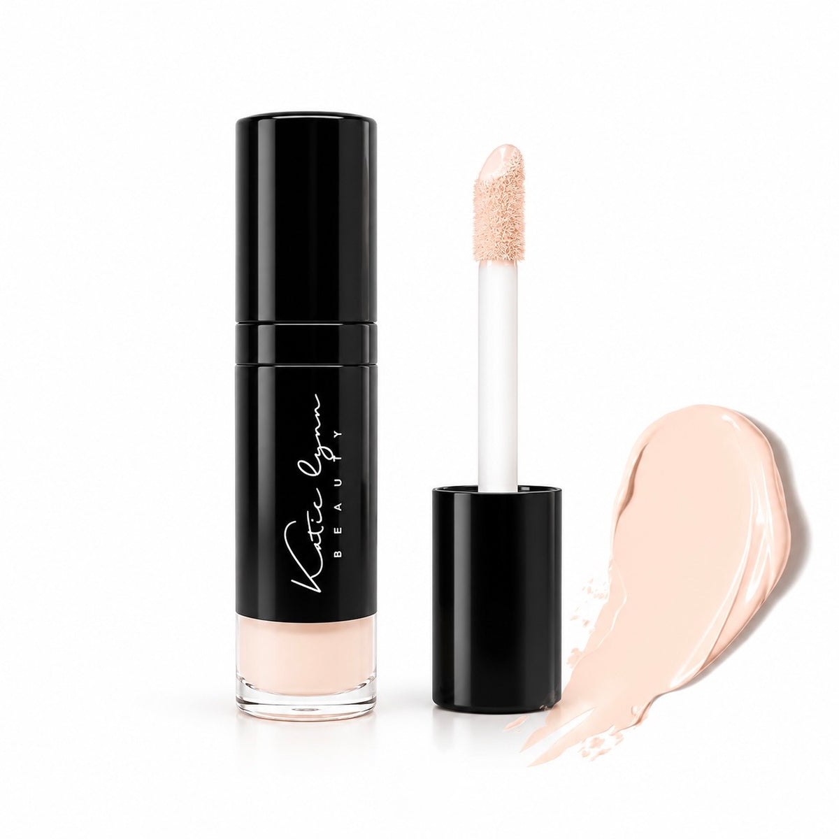 Katie Lynn BEAUTY Liquid Glow Concealer in N1 with applicator and swatch