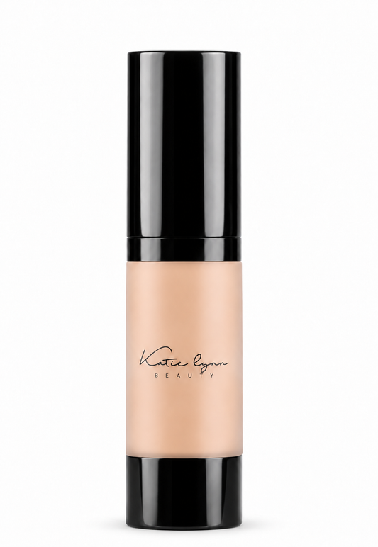 Katie Lynn BEAUTY Hi Def Glow Foundation pump bottle