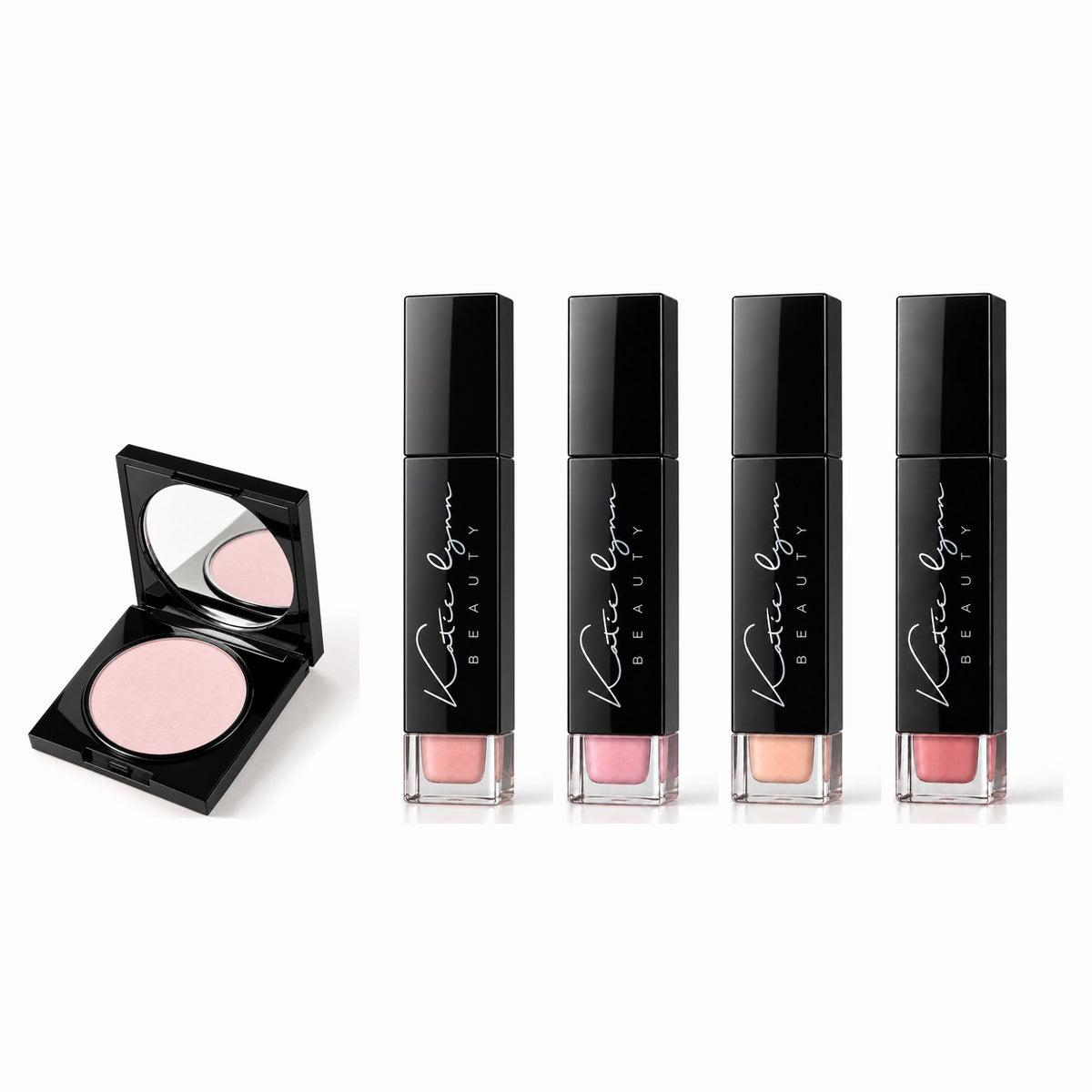 Katie Lynn BEAUTY A Little Magic Set: Magic Powder Translucent Pastel Pink with Tinted Lip Serum in all four shades (choose one)