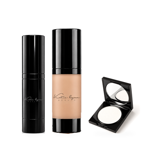 Katie Lynn BEAUTY Radiant Complexion Set: primer, Hi Def Glow Foundation and Magic Powder