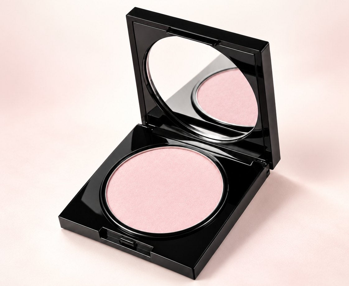 Magic Powder Translucent Pastel Pink, open compact